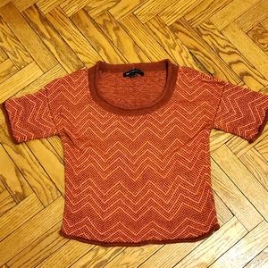 90s vintage French Connection zigzag top